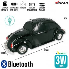 Caixa de Som Bluetooth Fusca WS-1939 Xtrad - Preto